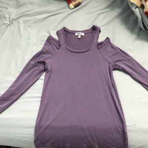 Cold Shoulder Purple Longsleeve